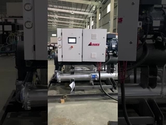 Caldaia a vite raffreddata ad acqua con condensatore e evaporatore a guscio e tubo con controllo PLC