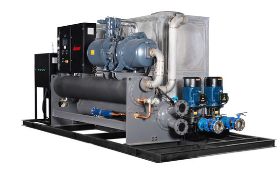 comprare Refrigeratore a vite raffreddato ad acqua industriale da 400 tonnellate 480HP online manufacture