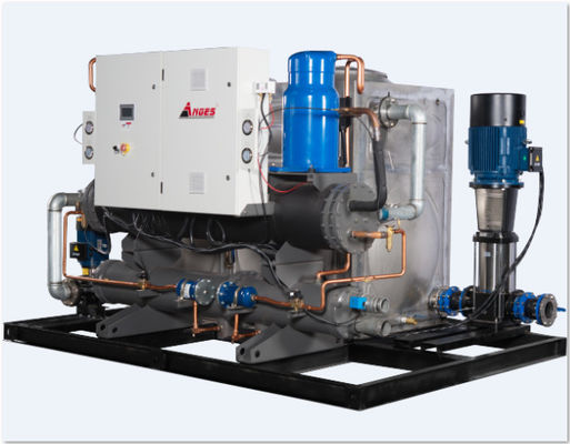 comprare Il refrigeratore industriale 120HP ha integrato a vite raffreddato ad acqua del sistema online manufacture