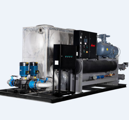 comprare 160HP ha integrato il、 a vite raffreddato ad acqua del refrigerante del refrigeratore R22 online manufacture