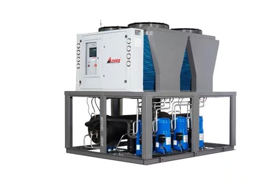 comprare Chiller a vite raffreddato ad acqua da 35 tonnellate con condensatore a tubo di rame a pinne online manufacture