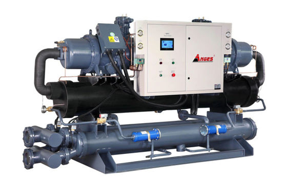 comprare Chiller a vite raffreddato ad acqua da 75 CV con componenti elettrici Schneider per fabbriche di plastica online manufacture