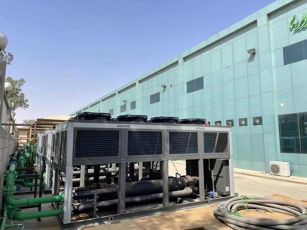 100 tonnellate compressore a vite Chiller 100 Tr aria raffreddata acqua raffreddata per il raffreddamento bottiglia soffiatore