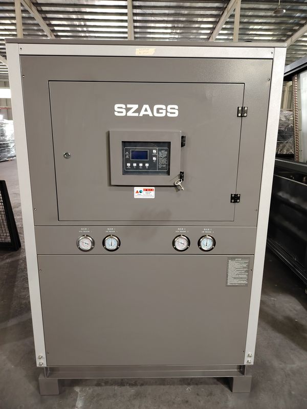20 HP Chiller raffreddato ad aria. Unità di refrigerazione industriale. Risparmio energetico.
