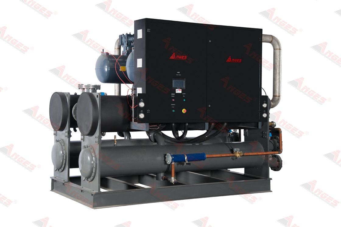 Chiller industriale a semivarretta raffreddato ad acqua da 100 tonnellate progettato specificamente per la stampatura a iniezione di materie plastiche