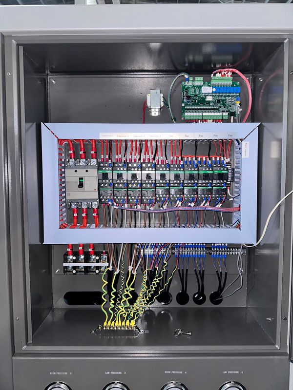Fornitura di fabbrica 60HP raffreddato ad aria Industrial Chiller Acqua 60 Tone Scroll Tipo Glicolo Chiller con quattro scroll compressori