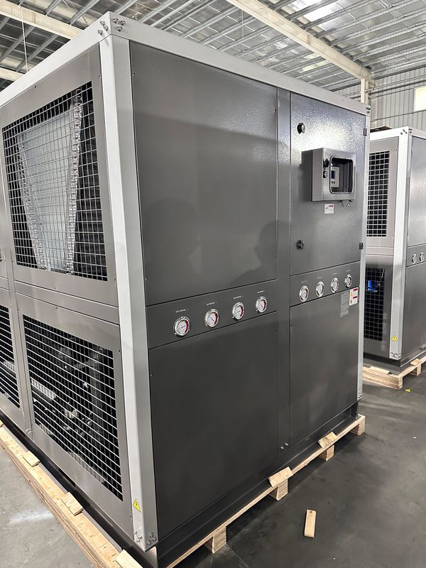 Fornitura di fabbrica 60HP raffreddato ad aria Industrial Chiller Acqua 60 Tone Scroll Tipo Glicolo Chiller con quattro scroll compressori