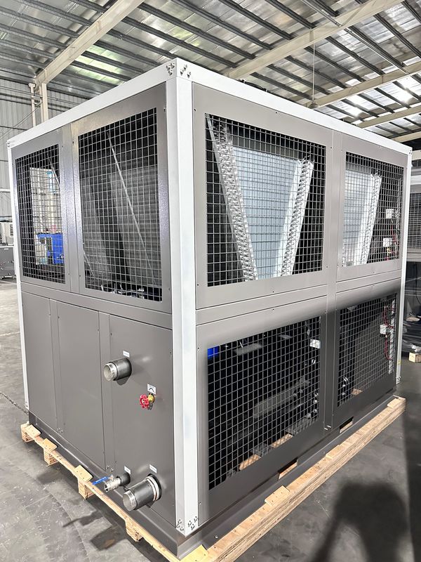 Fornitura di fabbrica 60HP raffreddato ad aria Industrial Chiller Acqua 60 Tone Scroll Tipo Glicolo Chiller con quattro scroll compressori