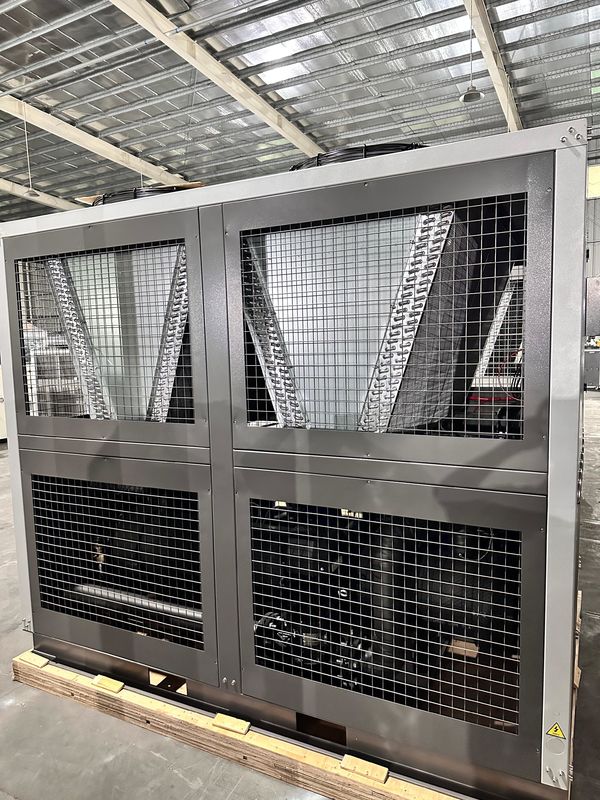 Fornitura di fabbrica 60HP raffreddato ad aria Industrial Chiller Acqua 60 Tone Scroll Tipo Glicolo Chiller con quattro scroll compressori