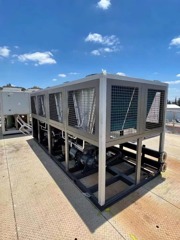 Chiller a vite industriale da 100 CV con due sistemi di raffreddamento