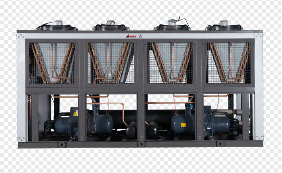 Valvola solenoidale Emerson 75HP frigorifero a vite raffreddato ad aria per linea di stampa e laminatura BOPP