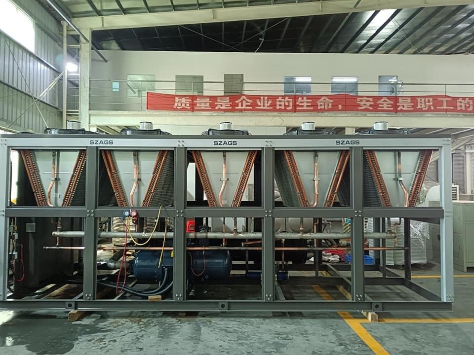 200HP raffreddato ad aria tipo vite Chiller industriale Vite Chiller ad acqua per soluzione di raffreddamento ad alta efficienza