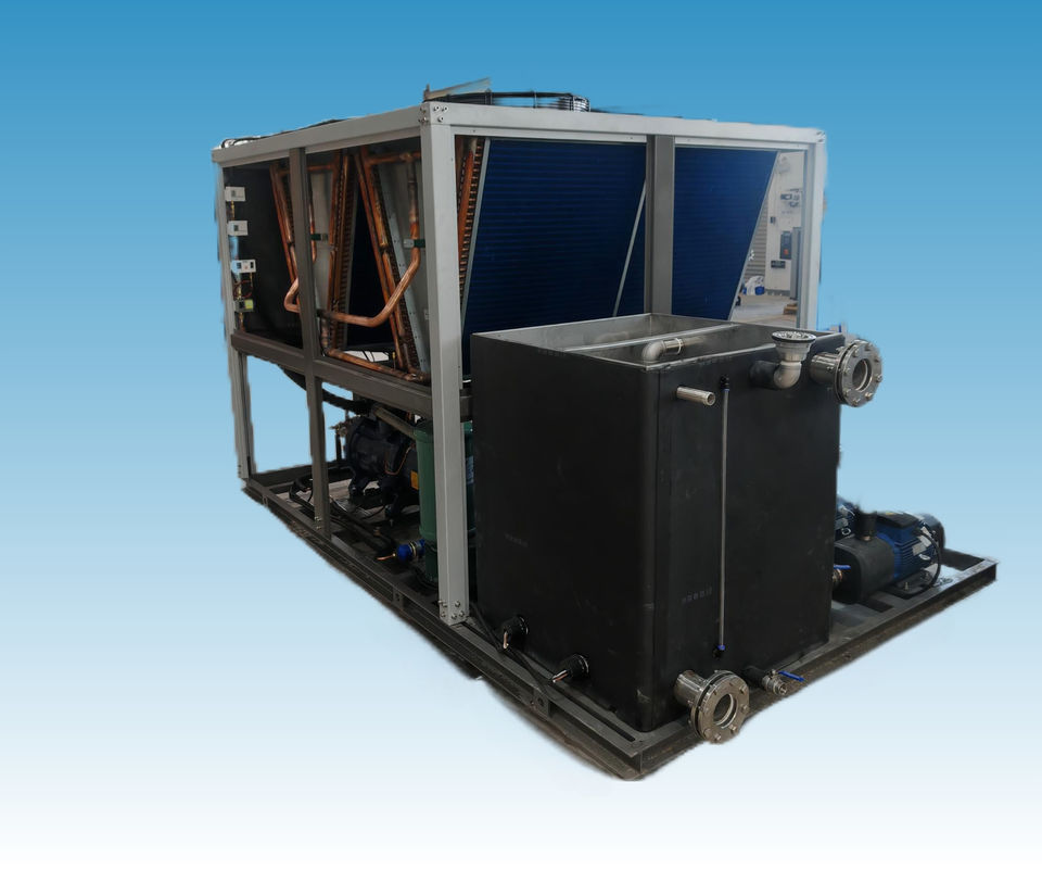 Adottare il supporto ambientale dei refrigeranti per il recupero del calore dei rifiuti per l'industria chimica e la produzione di batterie al litio Risparmio energetico Condensatore a tubo di rame raffreddato ad aria con refrigerante R410A
