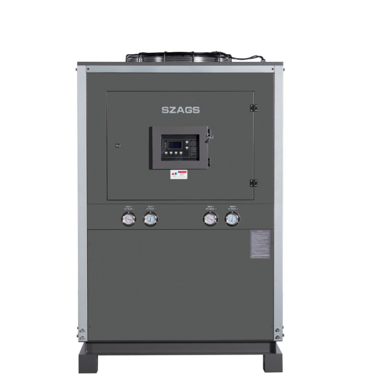 Refrigeratore a glicole da 20HP raffreddato ad aria, compressore a spirale ad alta efficienza energetica, refrigeratore industriale per macchine per stampaggio a iniezione