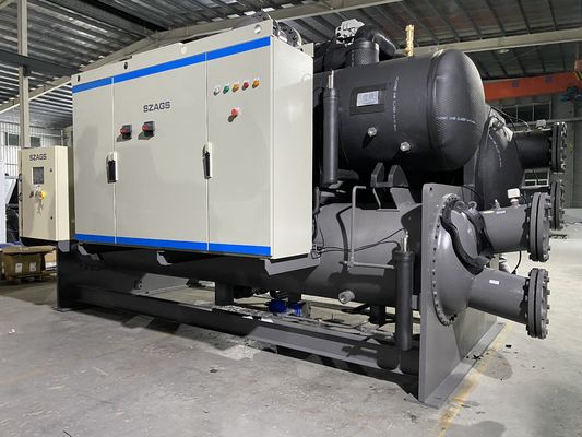 125RT Frequenza Chiller raffreddato ad acqua con cuscinetto magnetico e frequenza variabile 440kw Risparmio energetico