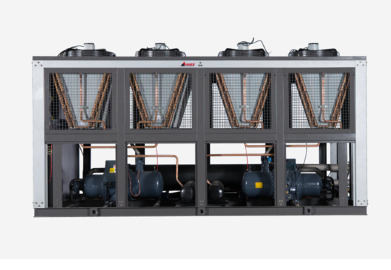 Riscaldatore a rotolo raffreddato ad aria di alta capacità da 470 kW per raffreddamento idrico di processi industriali nella stampa e nella laminazione di pellicole BOPP