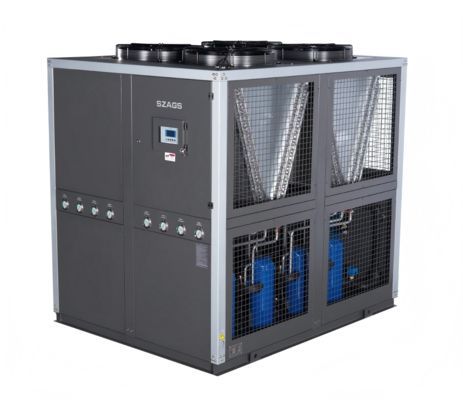 40RT Chiller a glicolo industriale raffreddato ad aria Chiller a rotolo ad efficienza energetica con 4 compressori per macchine per estrusione